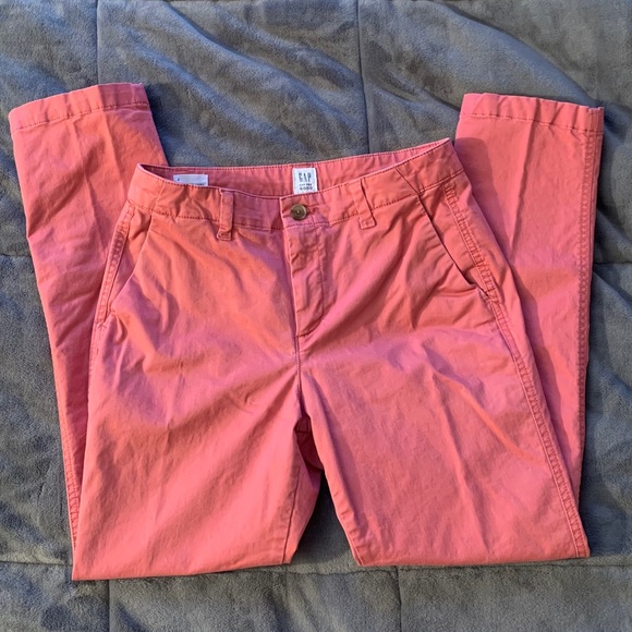 EUC Gap Girlfriend Chino salmon size 2 - Picture 2 of 9